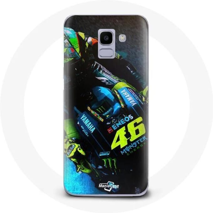 Coque pour Samsung Galaxy A6 2018 Valentino Rossi Pilote de course Moto GP