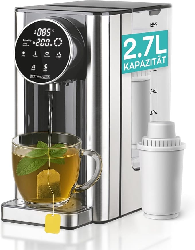 Heinrich’s HWS 8731 - Design Heetwaterdispenser - Luxe Waterkoker - 2.7L