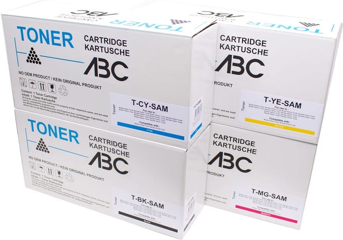 ABC huismerk set 4x Toner 4500 paginas geschikt voor Lexmark CS331dw CX331adwe