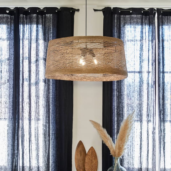 Corep Hanglamp Nude Xxl Gevlochten Draad 3xe27