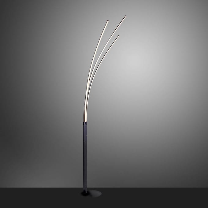 JUST LIGHT. GmbH LED vloerlamp Maja, 3-lamps zwart