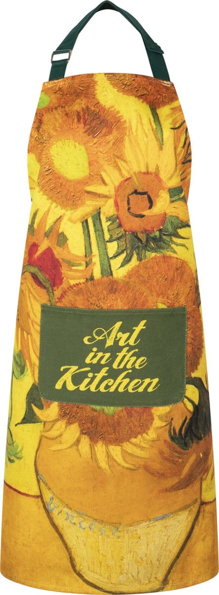 Memoriez Keukenschort Van Gogh Zonnebloem 100% Katoen