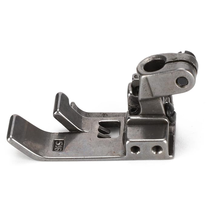 Pied presseur pour machine à coudre extensible 5.6 Longueur de point Couteau gauche Haut Bas Accessoires de couture gray
