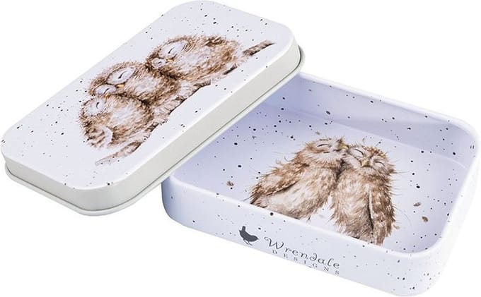 Wrendale Blikje - 'Owlets' Owl Mini Tin - Bewaarblikje Uiltjes Wrendale Designs