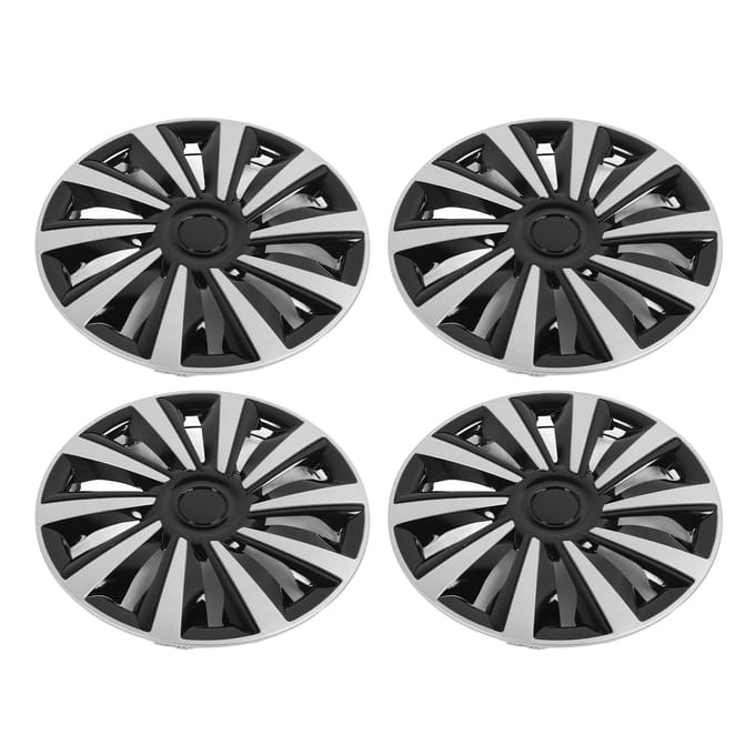 4 stuks 15 inch wielnaafkap Volledige bescherming Stijlvolle look Universele pasvorm Wieldop Naafdoppen voor Elke gray