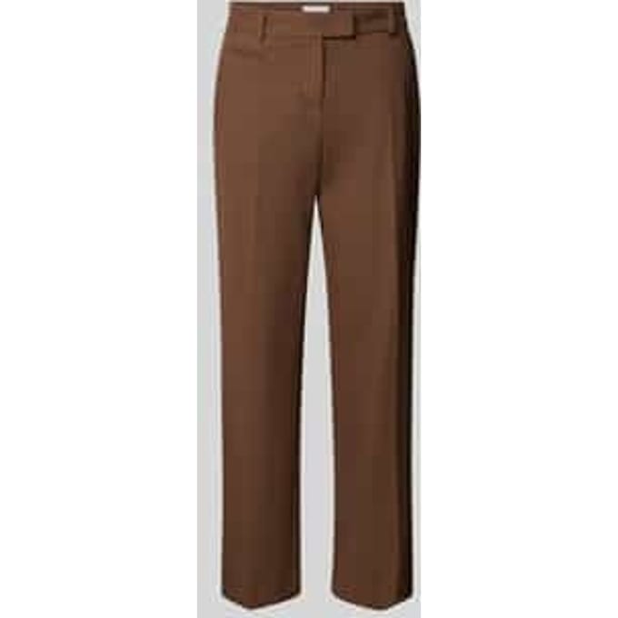 Regular fit stoffen broek met verkorte pasvorm, model 'MARY'