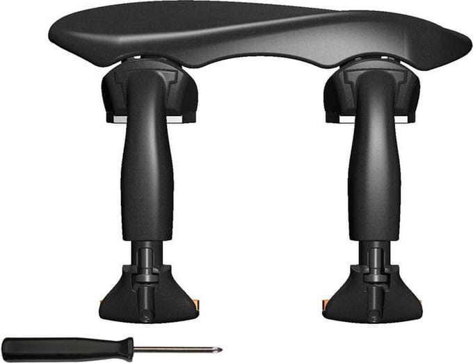 Wittner 256111 violin chinrest center and tilt adjustable, center mount 4/4, with screwdriver