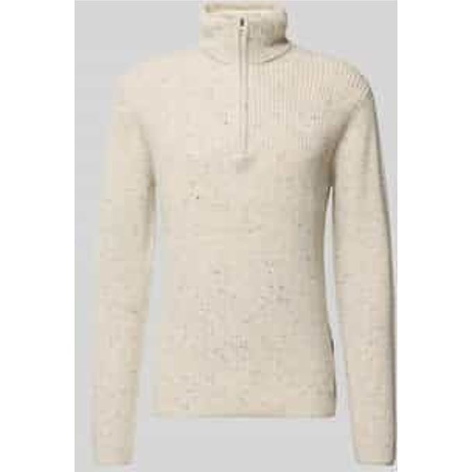 Gebreide pullover met ribboorden