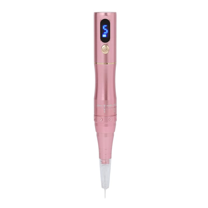 Professionele Microblading Machine Semi-Permanente Make-up Tattoo Pen voor Wenkbrauw Eyeliner Lip Roos EU Plug pink