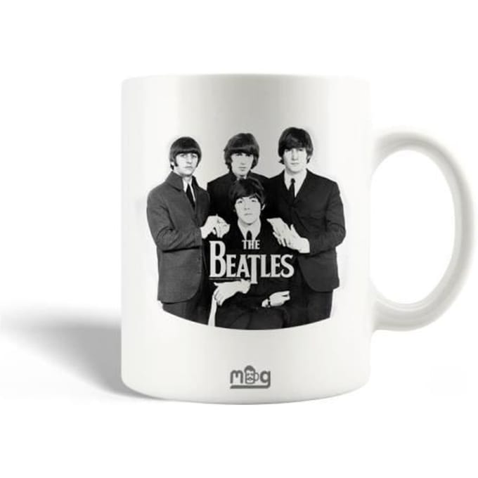 Mug en Céramique The Beatles Groupe Musical Affiche Noir Et Blanc