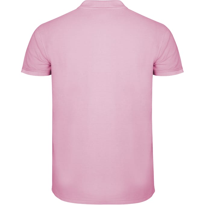 Roly Heren Ster Poloshirt (Lichtroze)