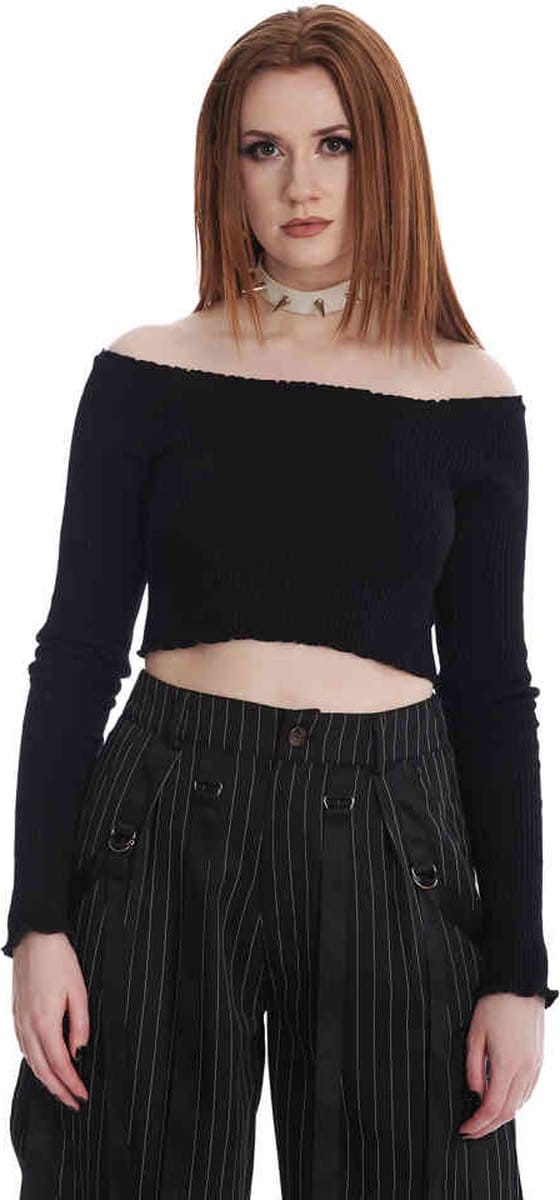 Banned - Sally Knitted Gebreide trui - S - Zwart