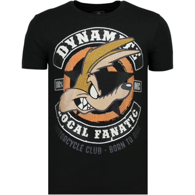 Dynamite Coyote - Bedrukte T shirt Heren - 6320Z - Zwart
