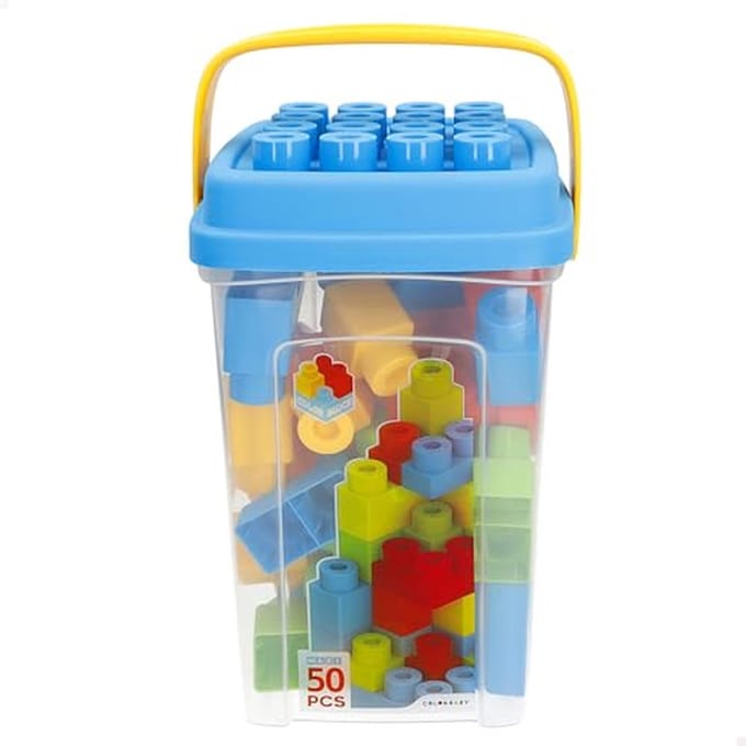 Bouwpakket met 50 maxi-bouwstenen voor kinderen