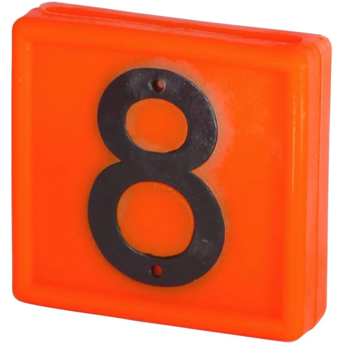 Genummerde markeerkraag om op de armband te schuiven Kerbl N°8 (x10)