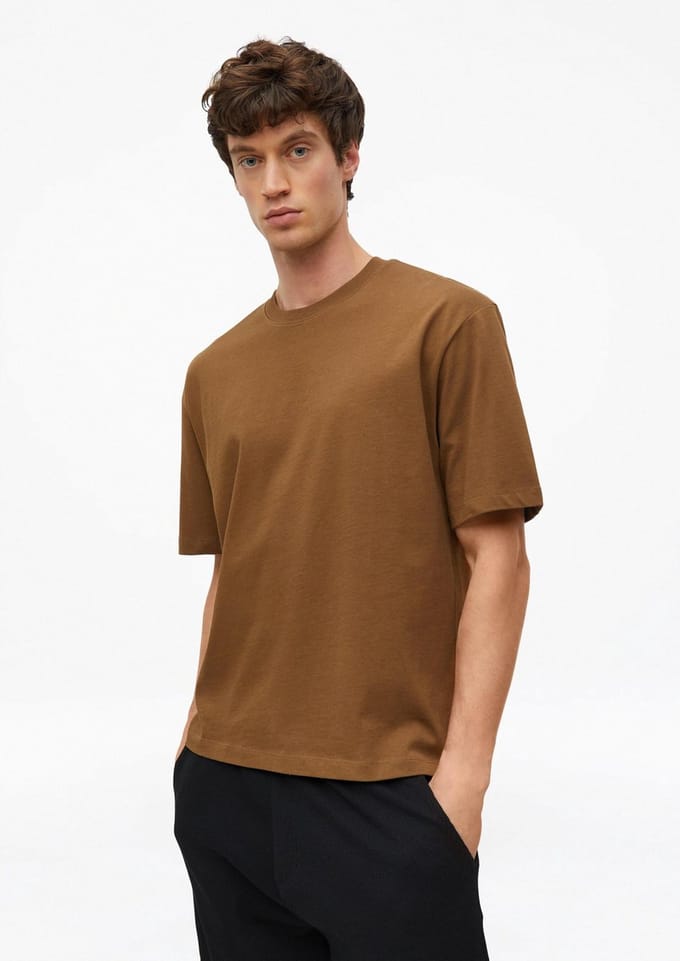 s.Oliver - male - T-shirt van zware jersey in een moderne pasvorm