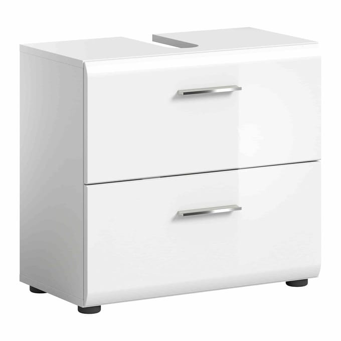 IJswastafel onderkast wit hoogglans MDF TZ wit NB - 32x60x54cm