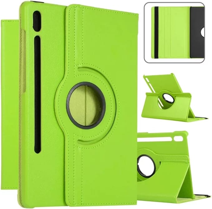 Draaibaar Hoesje - Rotation Tabletcase - Multi stand Case Geschikt voor: Samsung Galaxy Tab S6 (T860) - groen