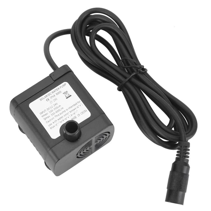 Zonne-energie DC Waterpomp Mini Borstelloze Dompelpomp voor Waterfontein 24V