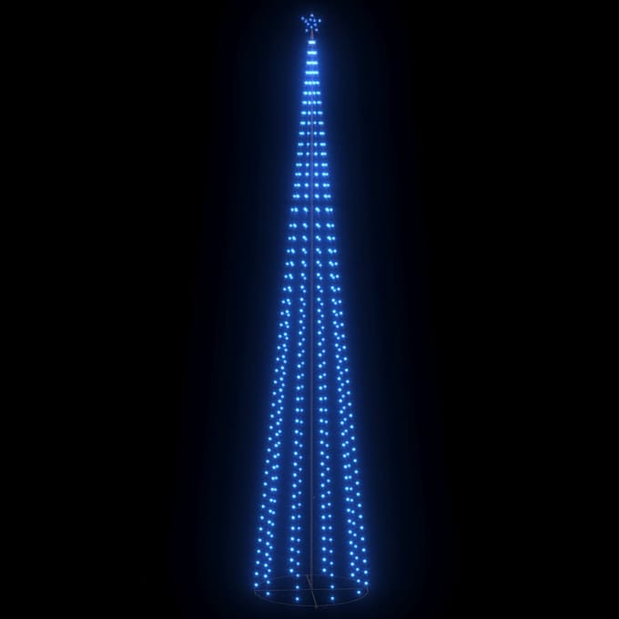 vidaXL - Kegelkerstboom - 752 - blauwe - LED's - 160x500 - cm