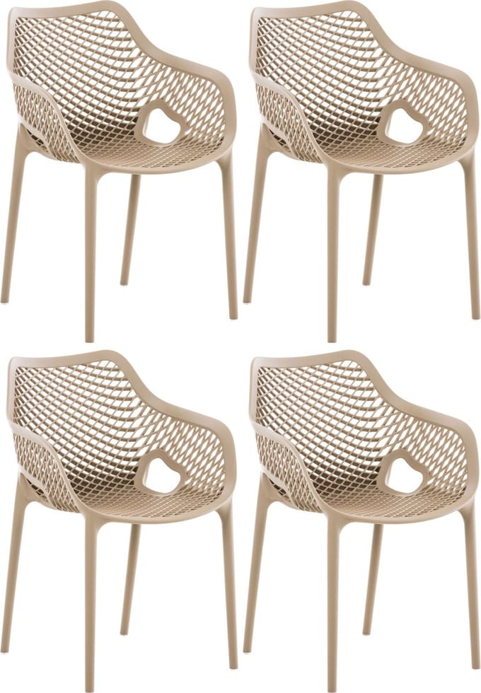 CLP Air XL Set van 4 Stapelstoelen - modder