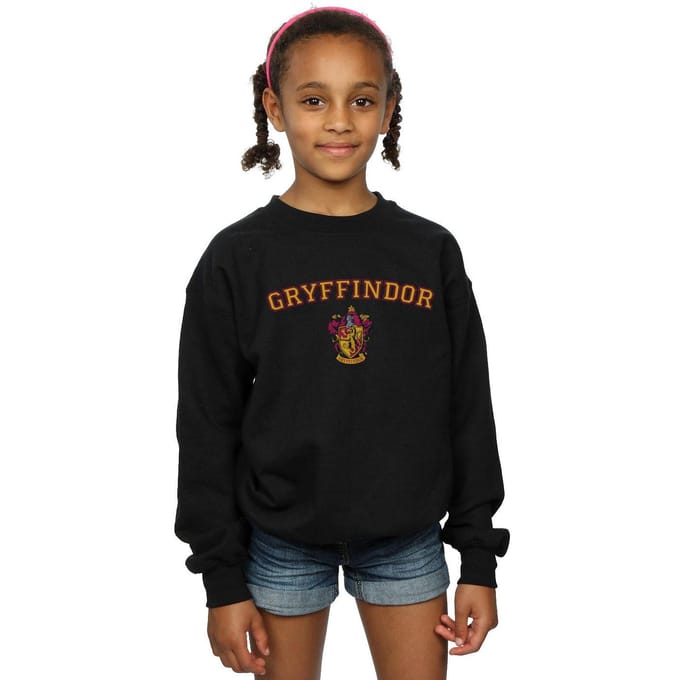 Harry Potter Meisjes Gryffindor Crest Sweatshirt (Bourgondië)