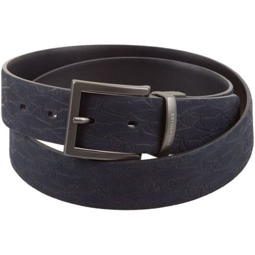 Paul & Shark Riem Reversible Sharks Leather Belt Black Iris / male