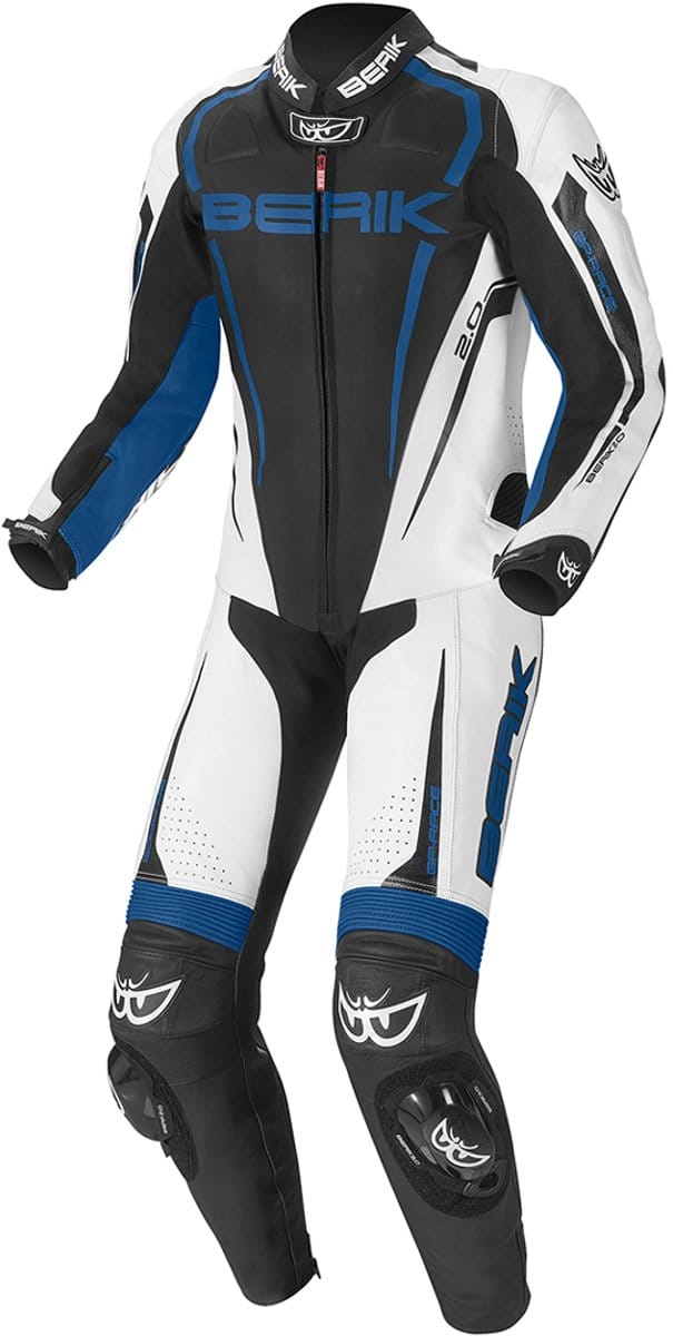 Berik Race-X Zwart Wit Blauw 1-Delig Motorpak - Maat 54 - Racepak
