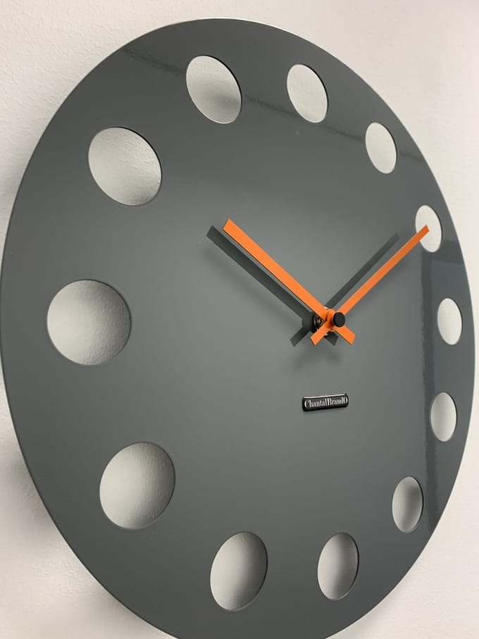 Wandklok ChantalBrandO CETARA NARDO GREY -- MODERN DESIGN --