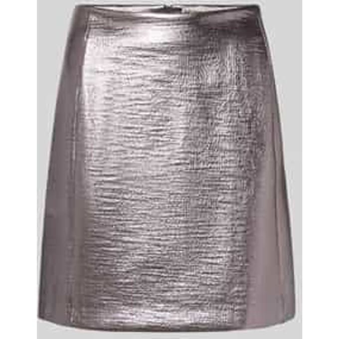 Regular fit minirok met naadritssluiting, model 'Lume'