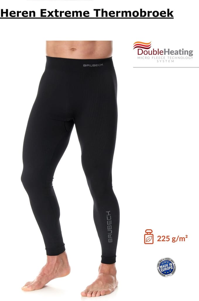 Brubeck Thermobroek Heren EXTREME - Zwart L