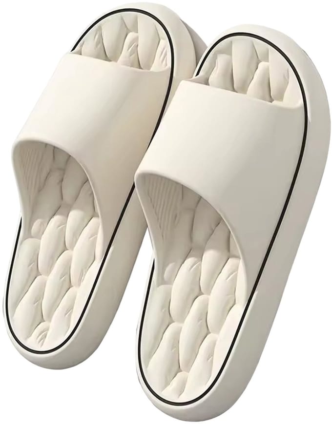 Soft Slippers Deluxe - Wit Beige - Heren en Dames - Zacht