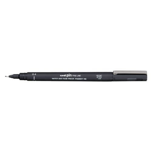 Fineliner Uni-ball Pin 0.4mm zwart