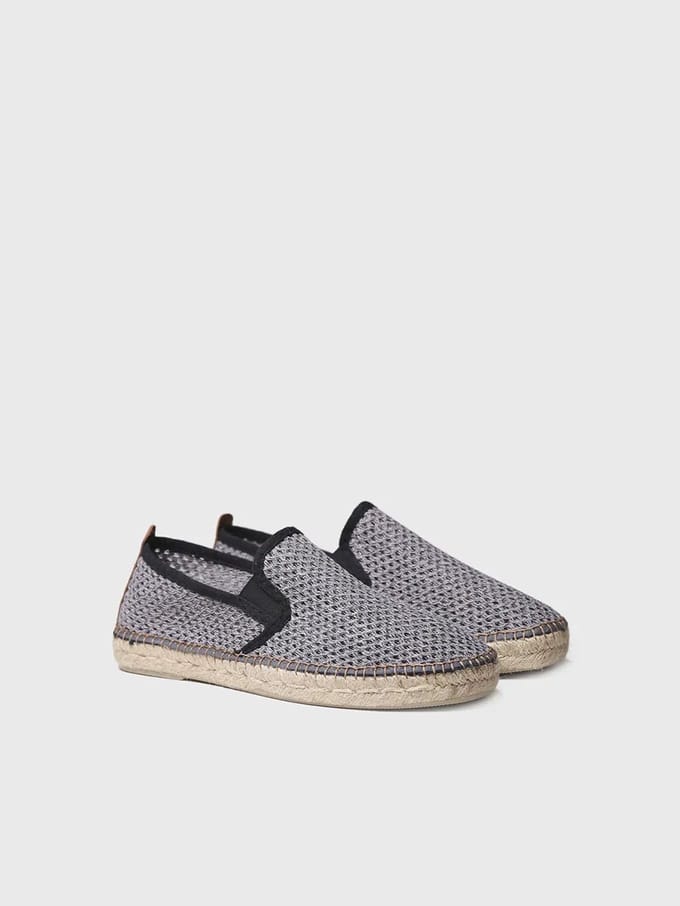 Espadrille voor heren met geperforeerde stof | DIDAC