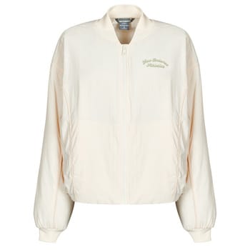 New Balance Linear Heritage Woven Bomber Jacket Jassen Dames - Beige - Maat S - Nylon