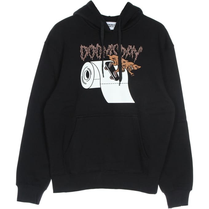 Droploaf Hd zwarte herenhoodie