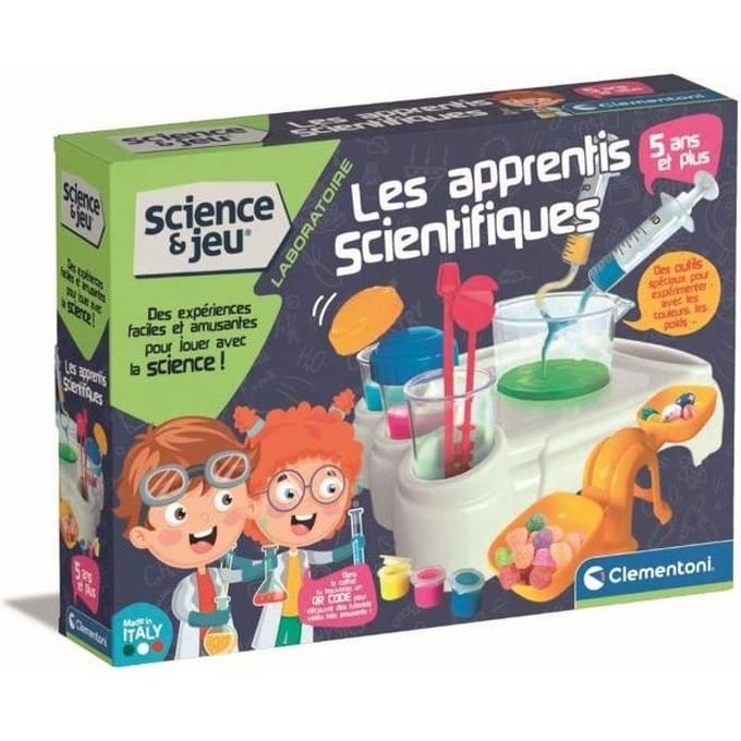 Les apprentis scientifiques - Clementoni - Science et Jeu - Laboratoire - Jeu d'Expériences - Des 5 ans