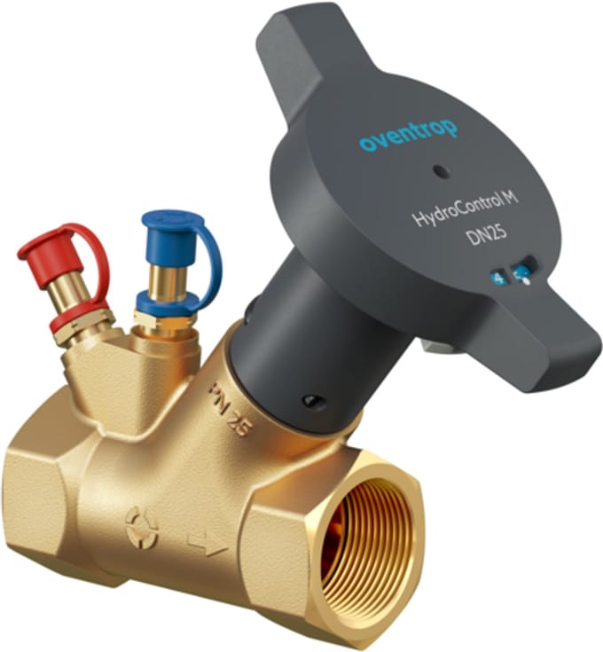 OVENTROP Inregelventiel met meetopening HydroControl M PN 25, DN 20, binnendraad, Kvs: 4.3, 1065806