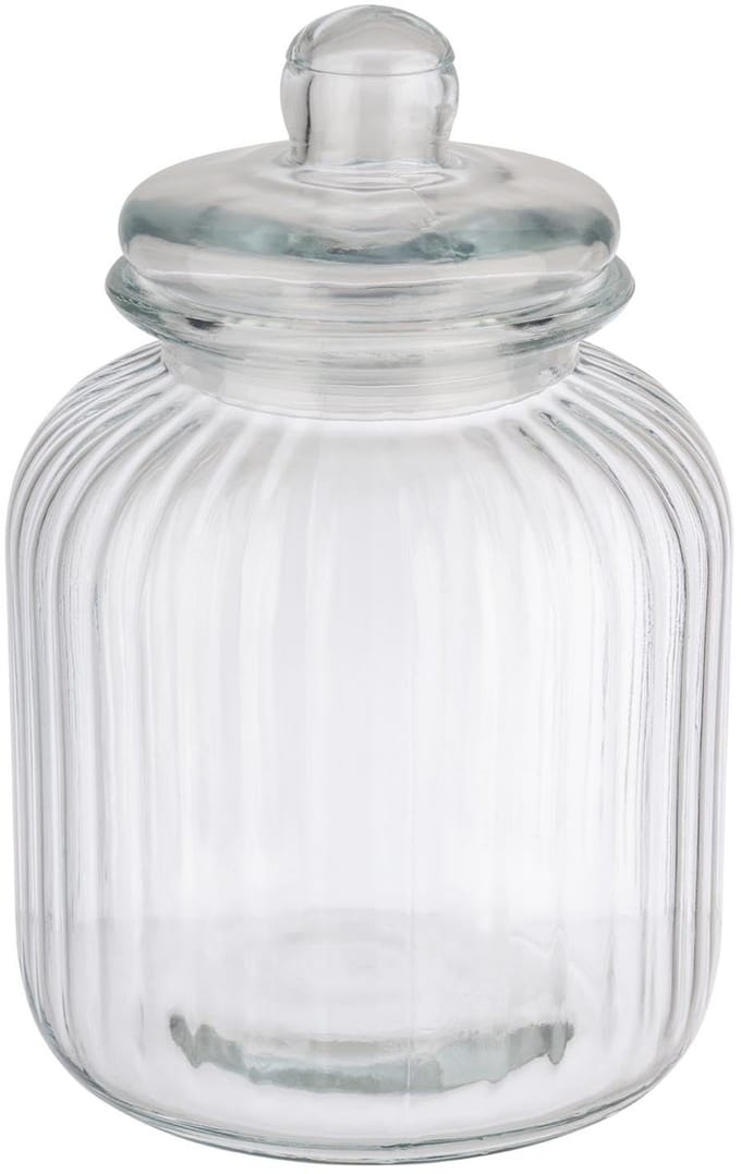 APS Voorraadpot - Bewaarpot - Glas - Ø 17,5 cm - Ø 9 cm - Vaatwasserbestendig - Breukvast