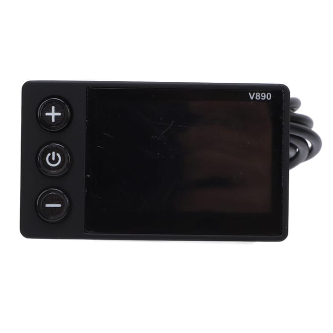 Fiets LCD Display Waterbestendig Multifunctioneel Fietsen Kleurenscherm Bedieningspaneel voor 22.2mm black