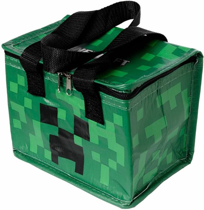 Kleine lunch/sixpack koeltas - Minecraft print - 21 x 15 cm - 4,4 L