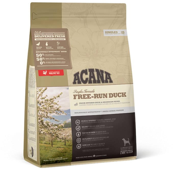Acana Singles Free-Run Eend&Aardpeer - Hondenvoer - 2 kg