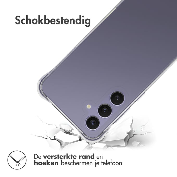 imoshion Hoesje - Geschikt voor Samsung Galaxy S24 FE - Shockproof Case - Transparant