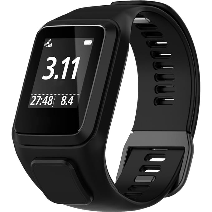 Compatibel voor TomTom Smart Armband Band Compatibel voor Tom Tom Runner23 Spark Siliconen black