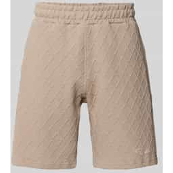 relaxed fit sweatshorts met structuurpatroon model 'Jovren'