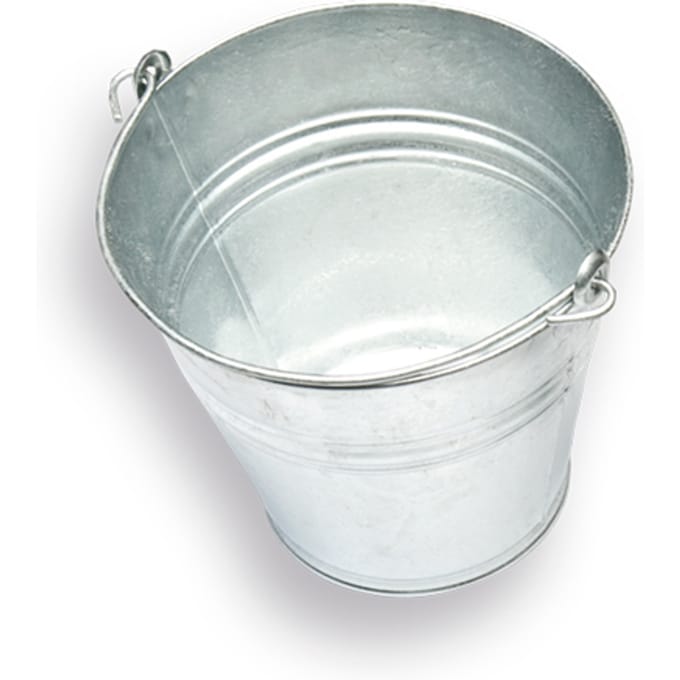 Solide emmer met hengsel verzinkt 11 liter / d=30cm - h=26cm ( a 1 st )