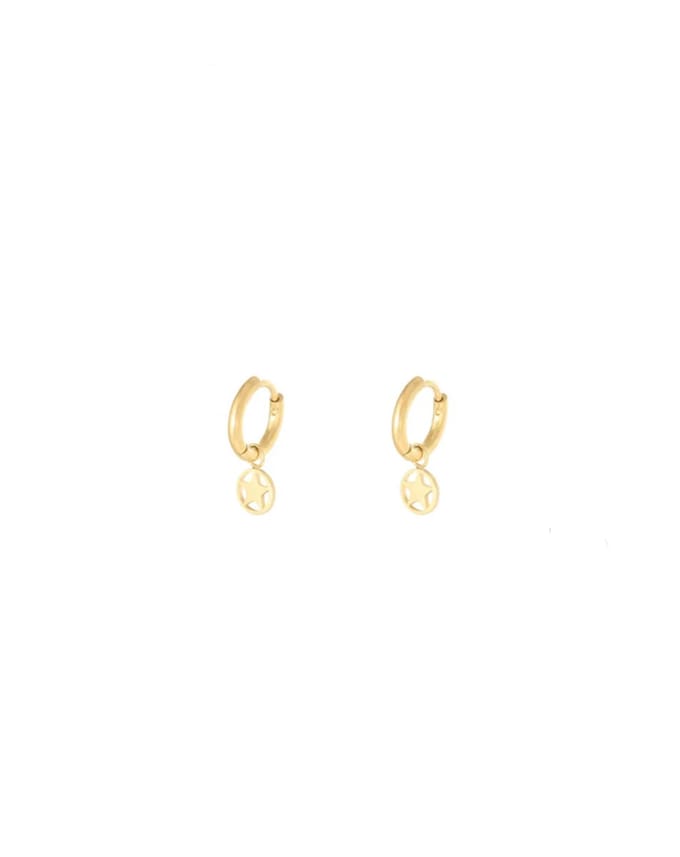Oorbellen Ster - Goud - Stainless Steel - Yehwang - Feestdagen