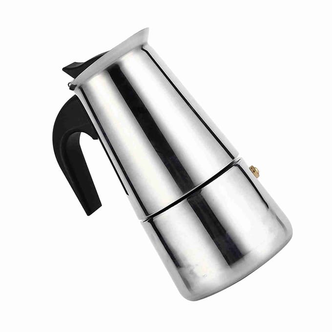 100ml 200ml 300ml 450ml Roestvrijstalen Moka Pot Koffiemaker Fornuis Gebruik Thuis Kantoor Type 2