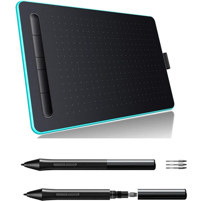 WP9620N Grafische Tablet Tekentablet met 8192 Niveaus Drukgevoeligheid 5080LPI blauw
