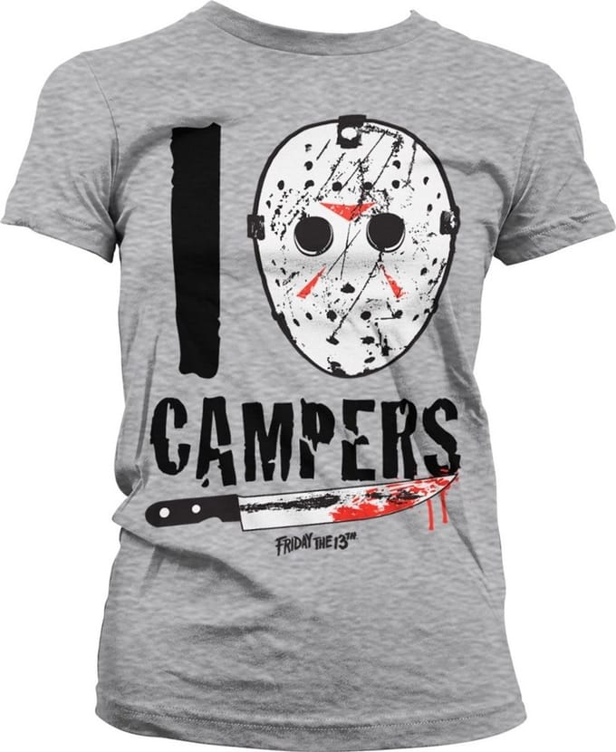 Friday the 13th I Jason Camp ers Girly Tee dames-T-shirt Heather-Grey
